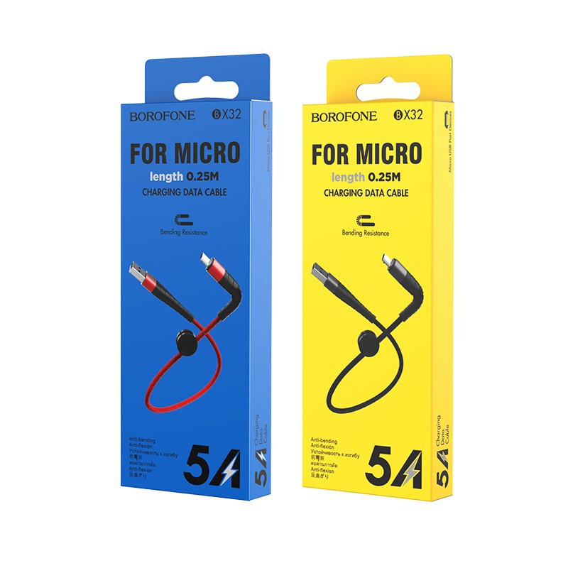 Cáp Sạc MICRO USB Borofone BX32 Cho Android Dài 25cm - BH 12 Tháng Chính Hãng - Hưng Long PC