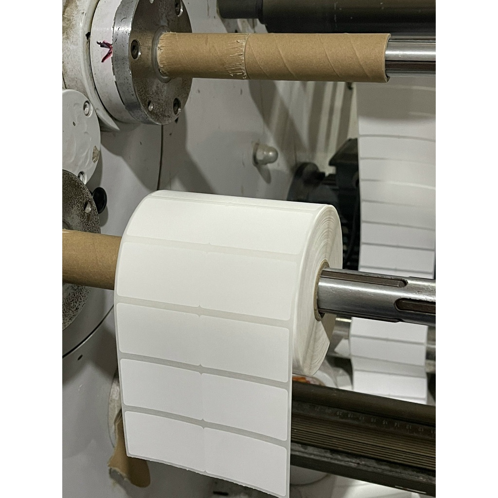 Giấy in tem mã vạch 50x30, 40x30 2 hàng tem, decal tem mã vạch 50x30, 40x30 cuộn 50m