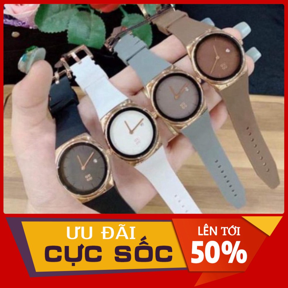 Đồng hồ nữ Guou 8160, tặng box, thẻ bảo hành 12 tháng, dây silicon