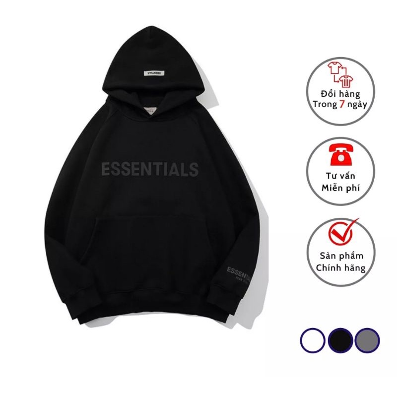 Áo Hoodies Essentials - Nỉ Bông Form Rộng Dày Dặn Bao Xịn Bao Đẹp Không Đẹp Hoàn Tiền