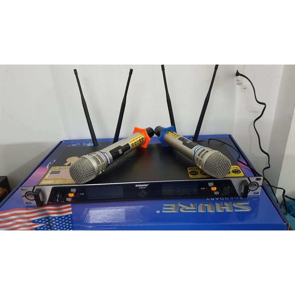 Micro Shure không dây UGX21- Micro sự kiện cao cấp 4 anten Loại 1 TỰ NGẮT