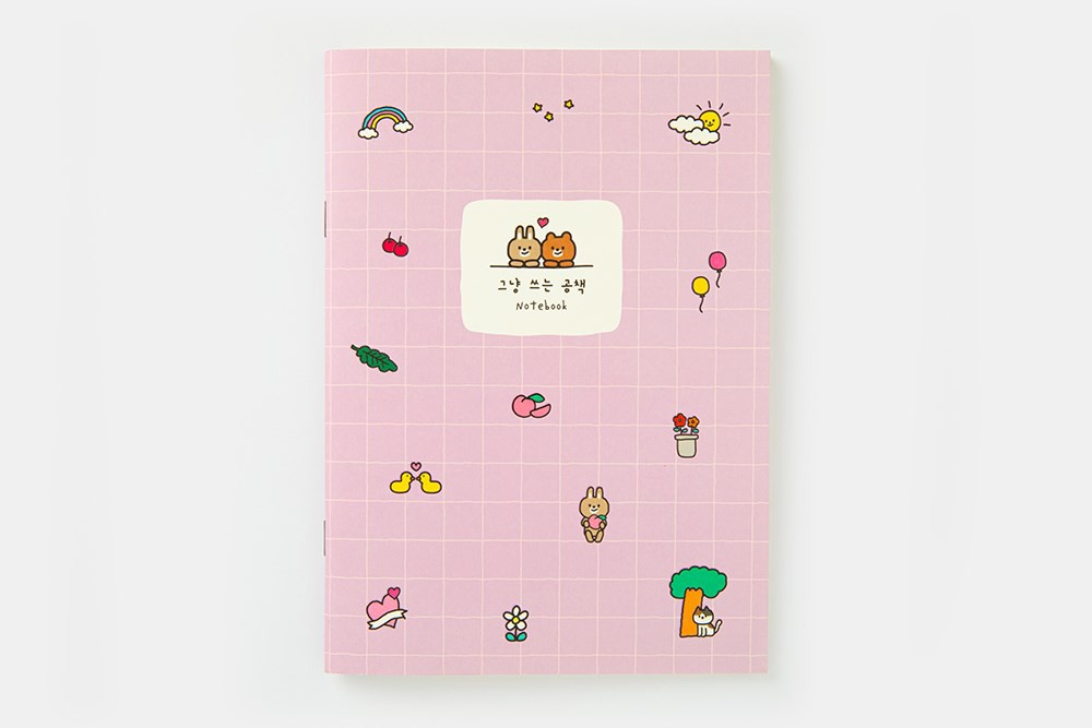 Sổ Ghi Chú ARTBOX Hàn Quốc Thiết Kế Đơn Giản Màu Tím Nhạt Dễ Thương
