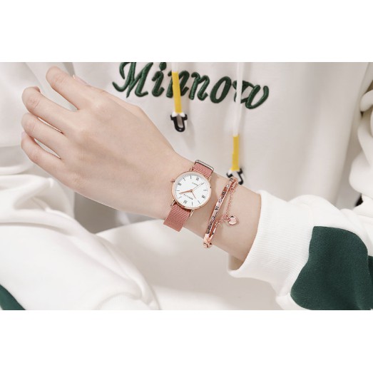 ĐỒNG HỒ NƯ DÂY VẢI DÙ MSTIANQ MẶT LA MÃ D301 PHONG CÁCH HÀN QUỐC | BigBuy360 - bigbuy360.vn