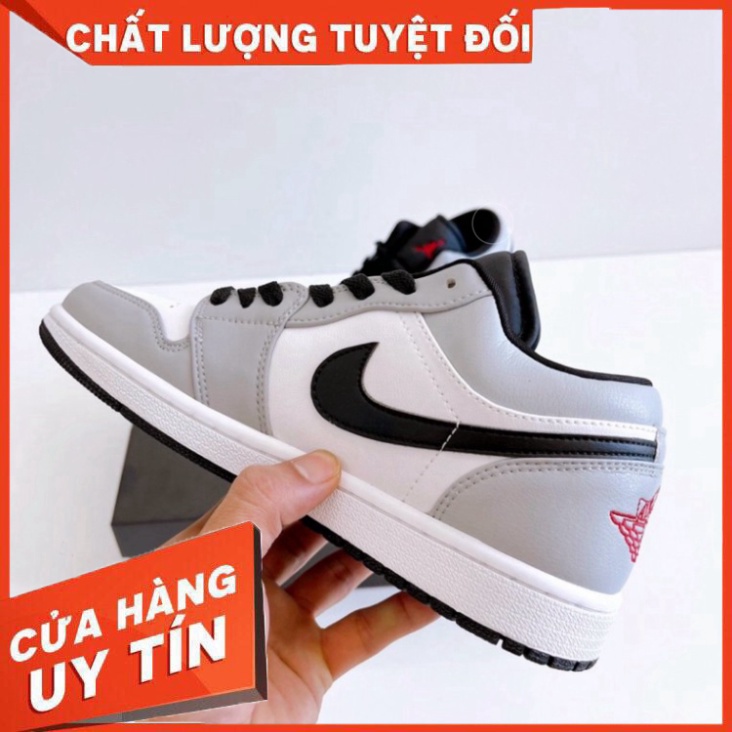 Giày Sneaker Cổ Thấp - Jordan 1 Low Smoke Grey Xám Thấp Cổ Fullbox - Hàng nhập khẩu