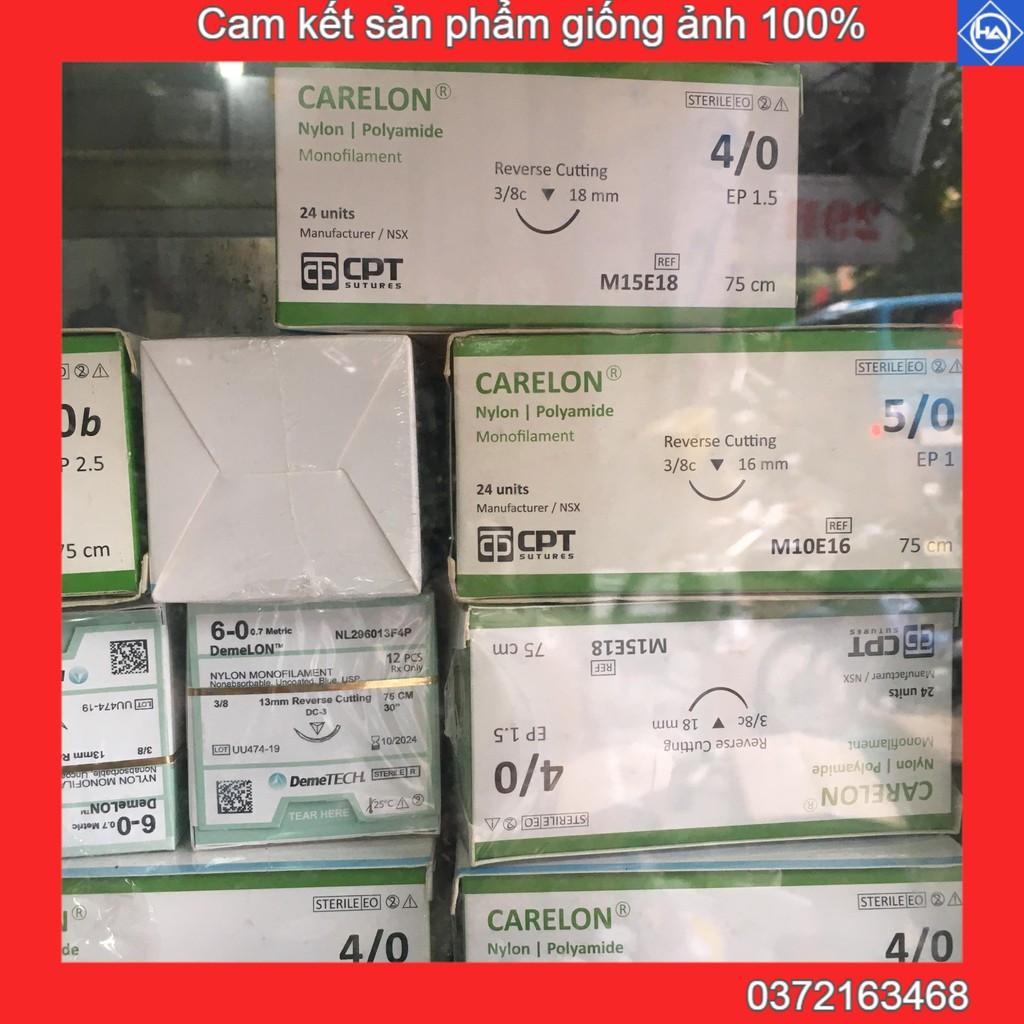 Chỉ nhấn mí, chỉ cắt mí [6/0 7/0-3/0-4/0-5/0] - Chỉ Phẫu Thuật Thẩm Mỹ Carelon CPT