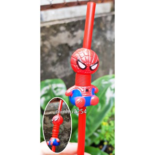 ỐNG HÚT NHỰA SPIDERMAN NGƯỜI NHỆN