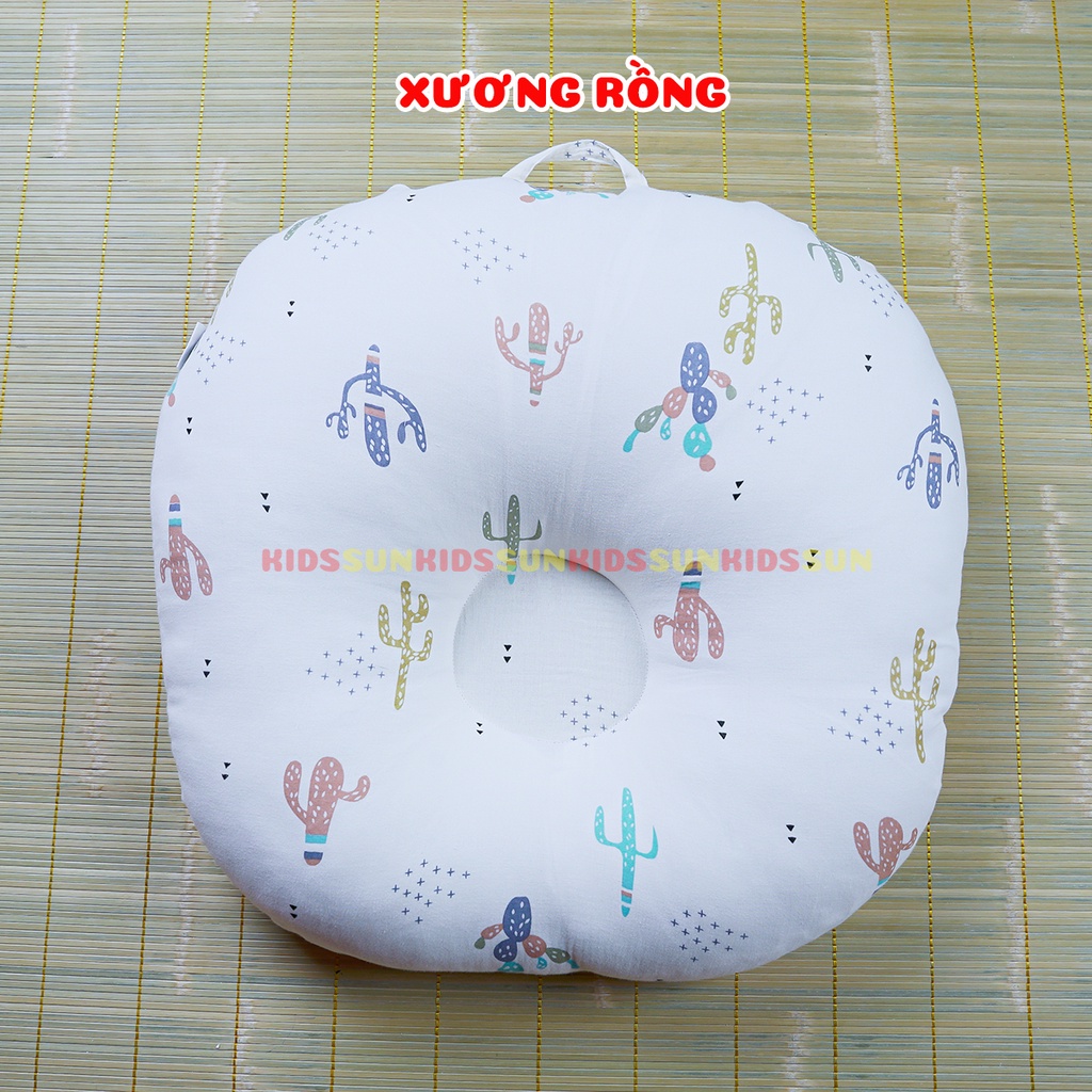 Gối Chống Trào Ngược Cao Cấp Cho Bé KIDSSUN Vải MusLin Oragnic Mềm Mịn Và Bông Có Độ Đàn Hồi Tốt Phục Hồi Cao