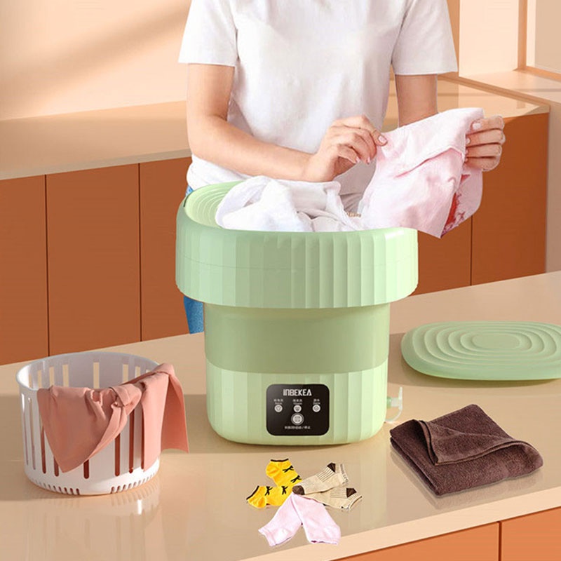 Máy giặt JIASHI vớ/ đồ lót mini gấp gọn tự động thông minh cho ký túc xá
