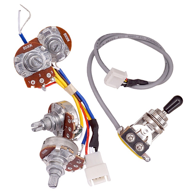 Bộ pickup điện 3 chiều 2T2V 500K cho đàn guitar điện Gibson Les Paul Style