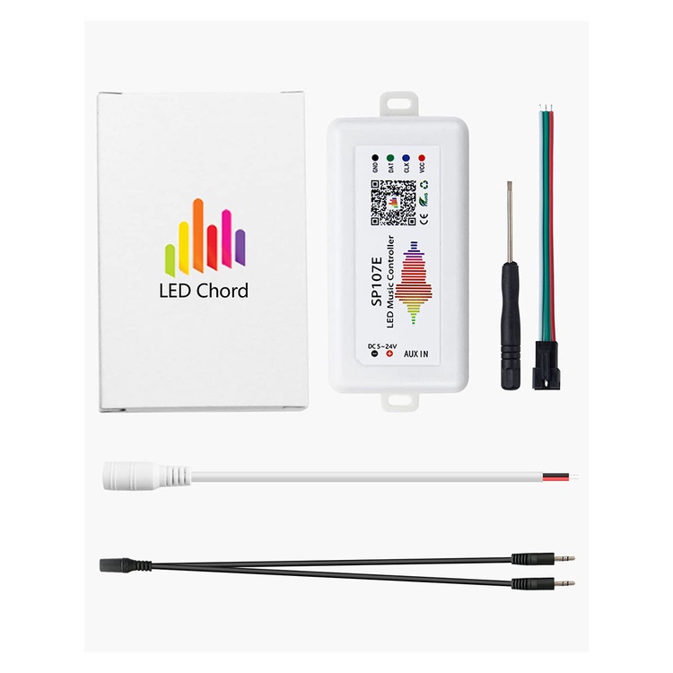 Bộ Điều Khiển Bluetooth Thông Minh Sp107e Cho Đèn LED WS2811 WS2812B WS2813 SK6812 WS2801 RGB