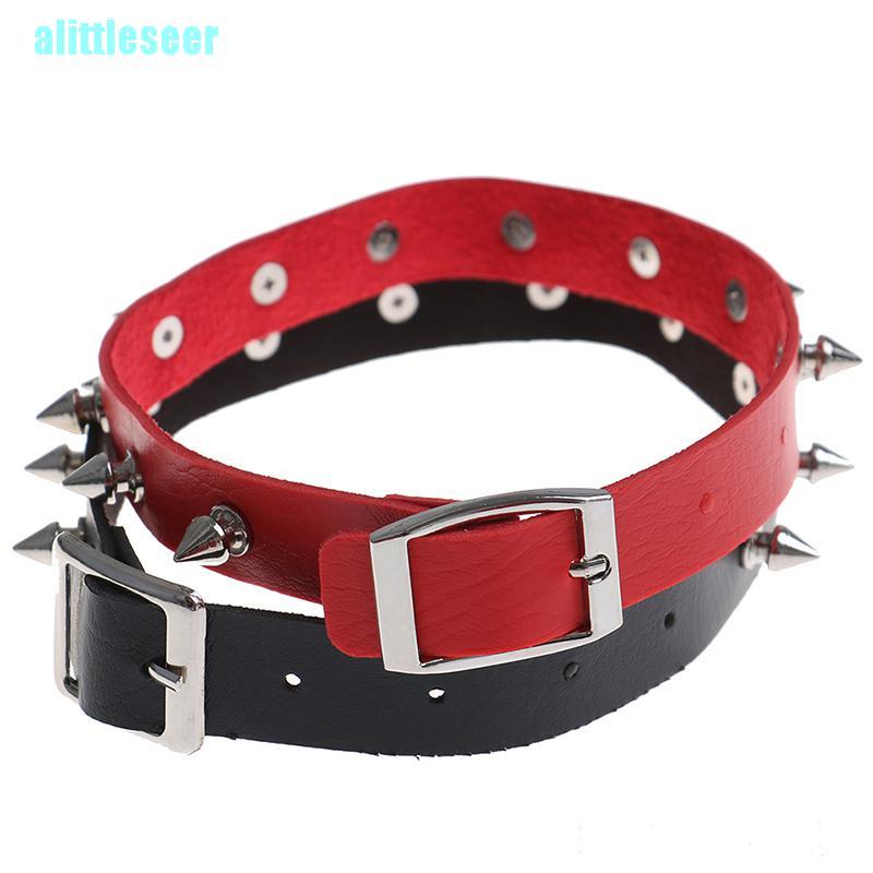 Vòng Cổ Choker Da Đính Đinh Tán Cá Tính Cho Nam Và Nữ