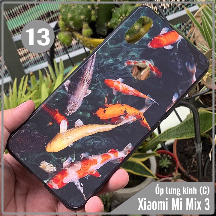 Ốp lưng Xiaomi Mi Mix 3 gương Kính ( C ) - mặt kính cứng viền nhựa dẻo