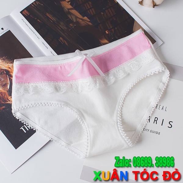 SỈ ZALO RẺ HƠN NHIỀU_ Quần Lót Nơ Viền Ren Cực Đẹp