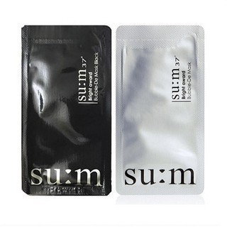 Mặt nạ sủi bọt thải độc da Sum 37 bright award  bubble 2ml  Hàn Quốc