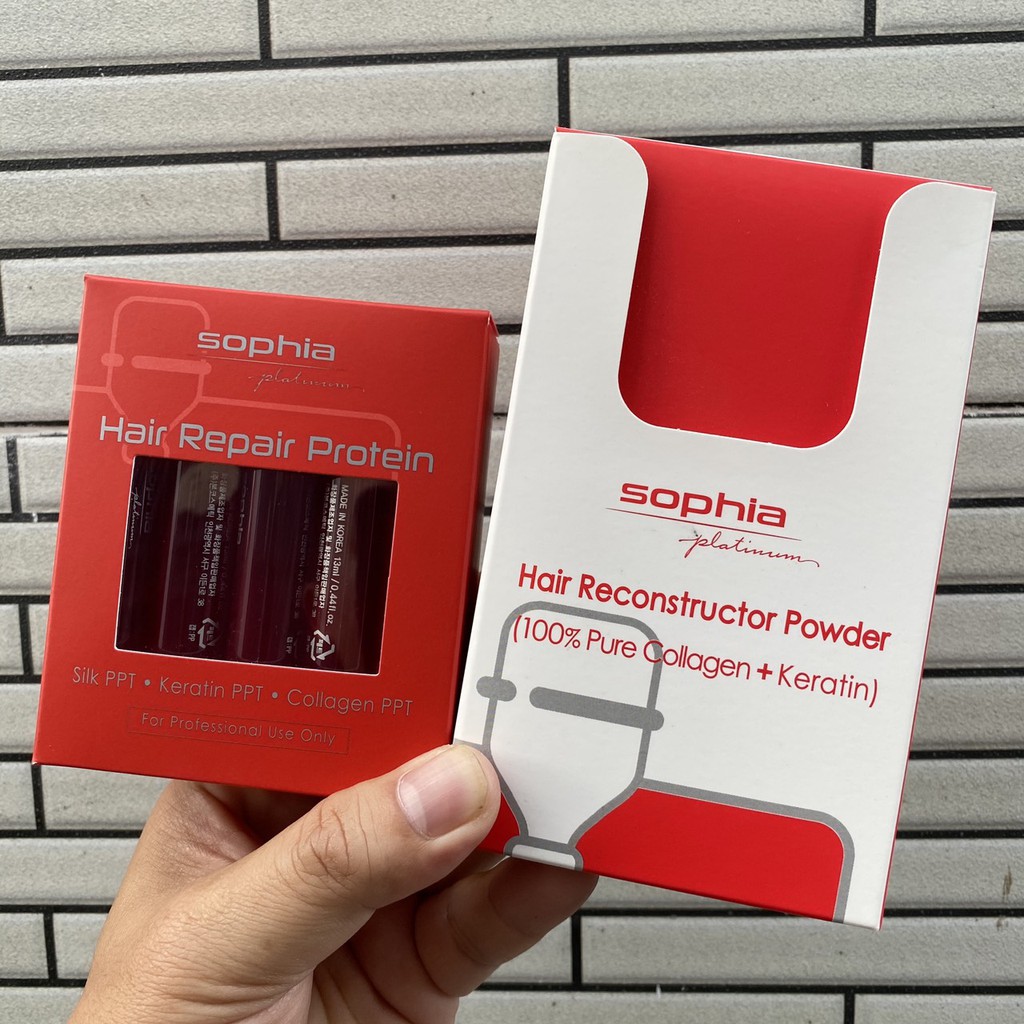 Bột Collagen Sophia Keratin chăm sóc tóc hư nát 3gx10 ( Hair Reconstructor Powder)