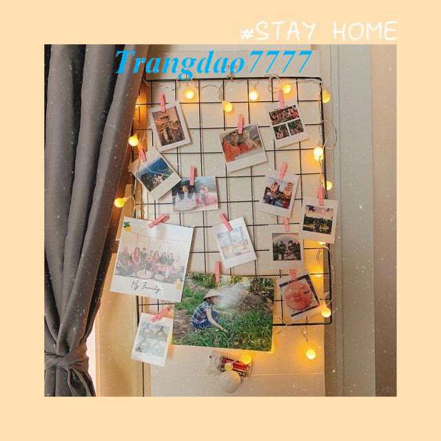 1 Khung Hình Lưới Sắt Nghệ Thuật Treo Kẹp Hình Trang Trí Decor Phòng Ngủ Giá Rẻ Frame Picture