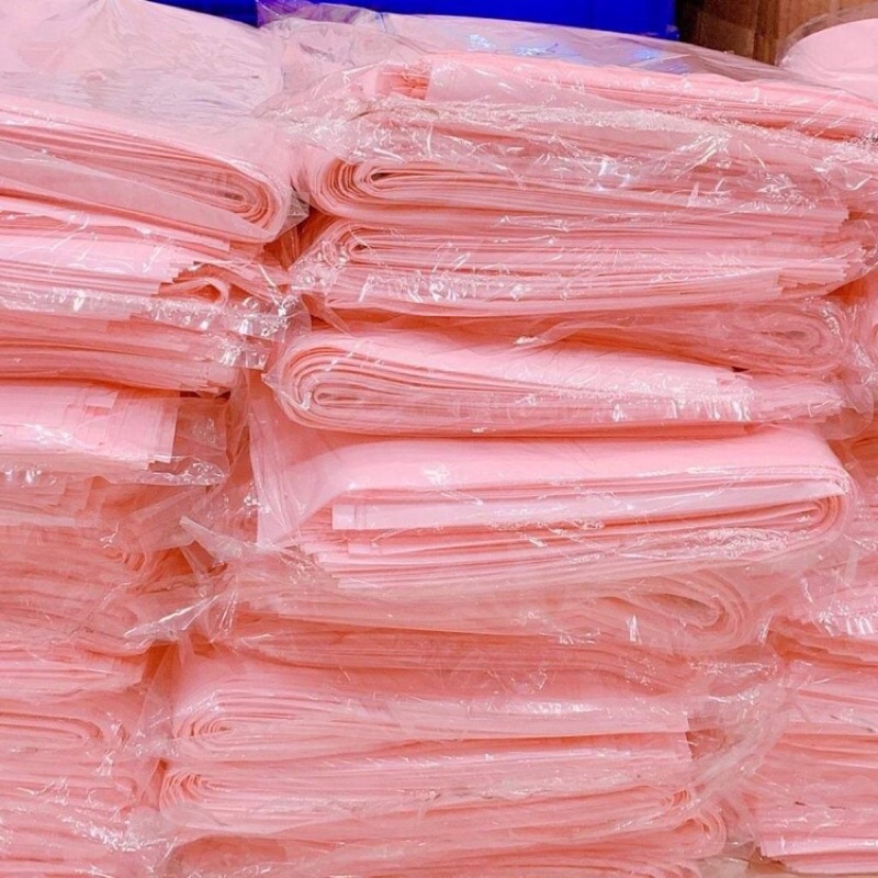 1KG Túi Hột Xoài PE Dẻo Màu Hồng Pastel