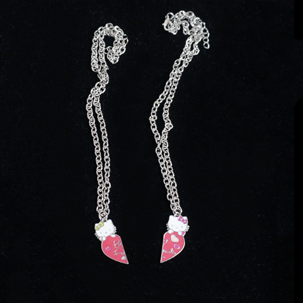 Set 2 Vòng cổ Tình Bạn Mặt Hello Kitty