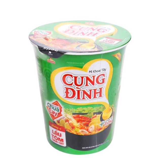 [Tân Phú] Mì ly Cung Đình vị Lẩu tôm chua cay 65g, mì khoai tây ăn liền