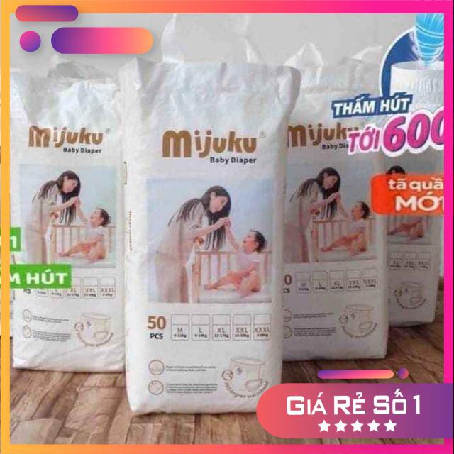 Bỉm quần cao cấp Mijuku size M100 L100 Xl100 XXL100