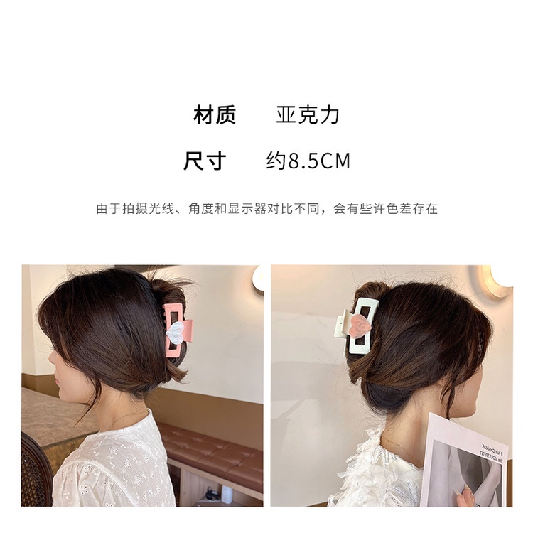 Kẹp Tóc Càng Cua Hình Cá Mập Cỡ Lớn Màu Hồng Dễ Thương Cho Bạn Gái