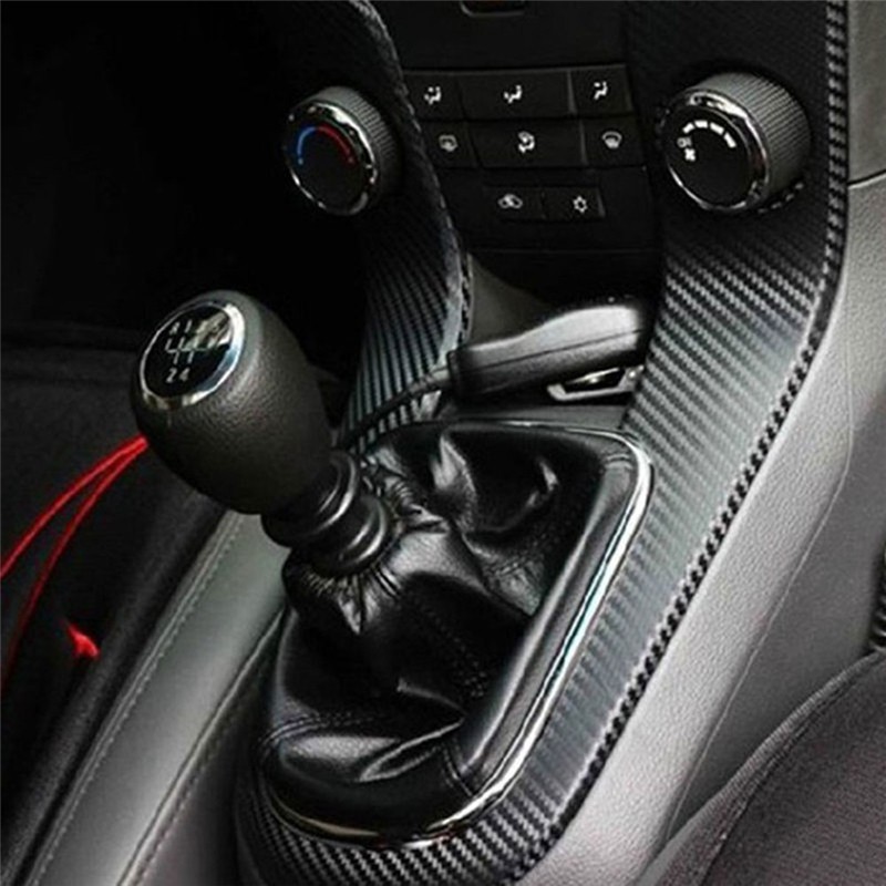 Đề can sợi cacbon dán trang trí xe hơi có kích thước 10x127cm