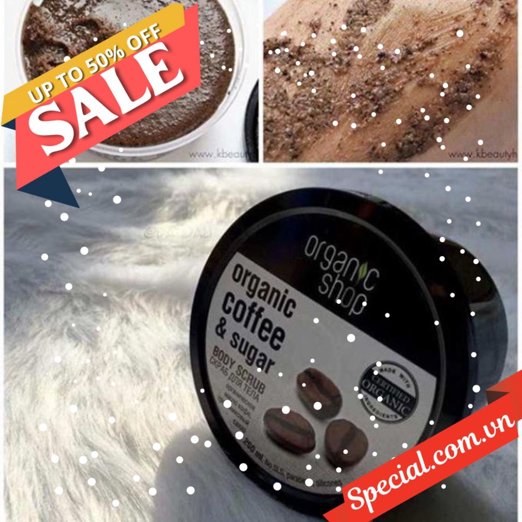 TẨY TẾ BÀO CHẾT BODY CA PHÊ ORGANIC 250ML