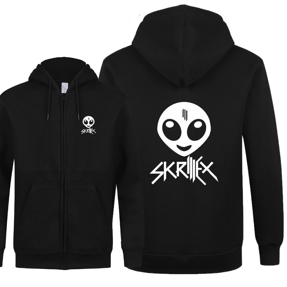 Áo Hoodie Skrillex Phối Khóa Kéo Cá Tính Trẻ Trung 2