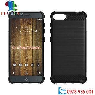[TẶNG KÍNH CƯỜNG LỰC] Ốp lưng Asus Zenfone 4 Max 5.2 inch ZC520KL X00HD Silicon đen chống sốc siêu bền