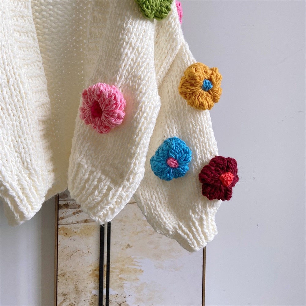 [Giao Ngay] Áo Khoác Cardigan Dệt Kim Ba Chiều Dáng Ngắn Phong Cách Mới Dễ Phối Đồ Mùa Thu Đông Dành Cho Bạn Nữ