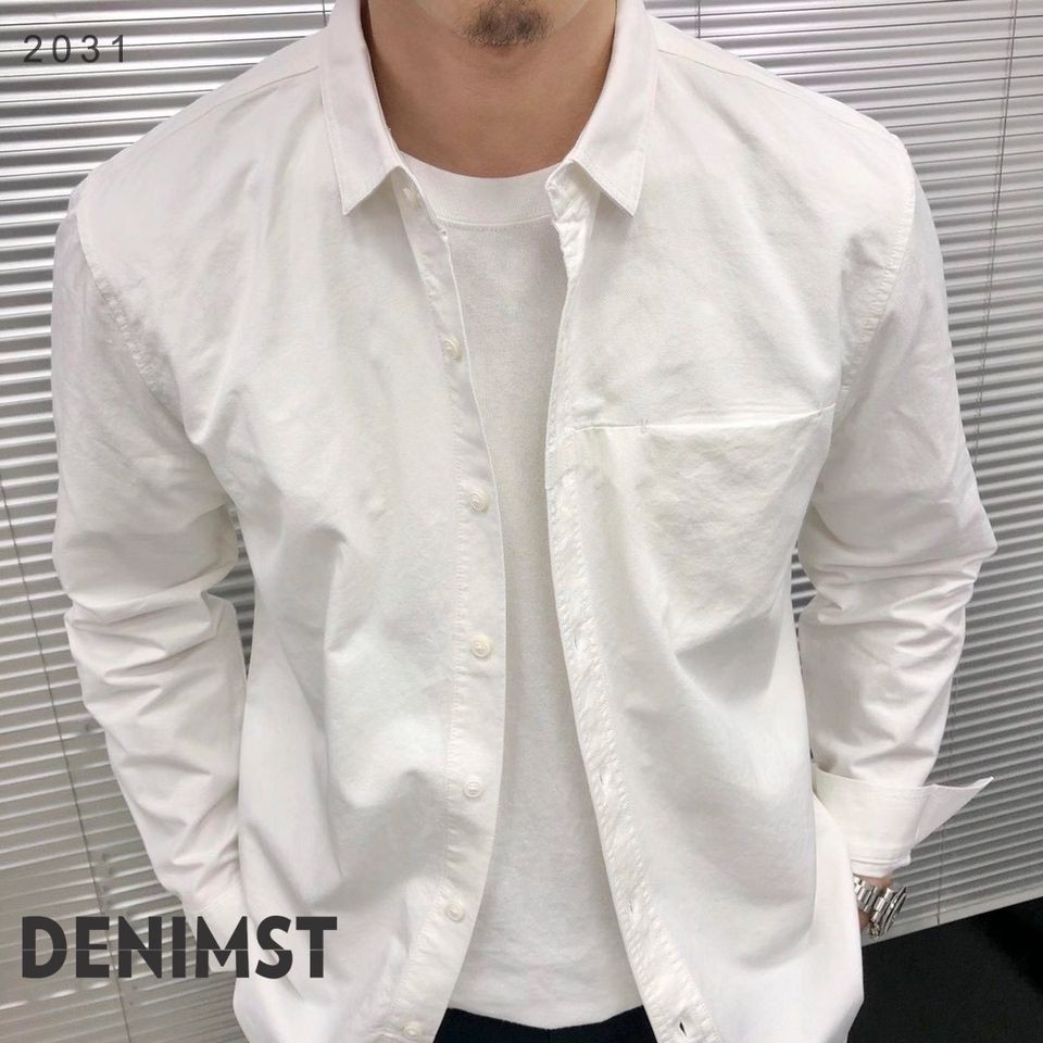 Áo Sơ mi nam DNS chất 100% Cotton Kaki, Form Suông dễ phối đồ 2031 | BigBuy360 - bigbuy360.vn