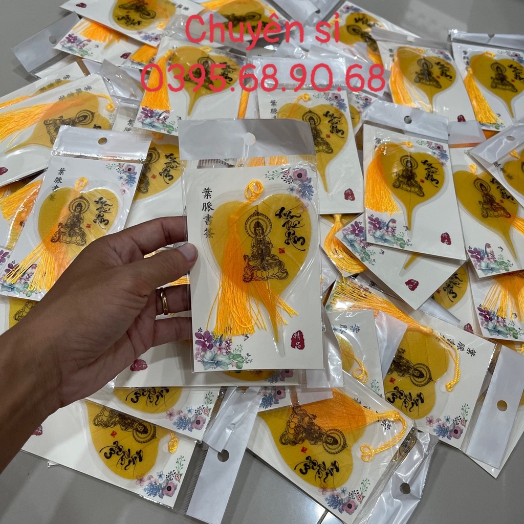 Sỉ 100 Lá Bồ Đề Thật In Hình Quan Thế Âm Bồ Tát Siêu Đẹp