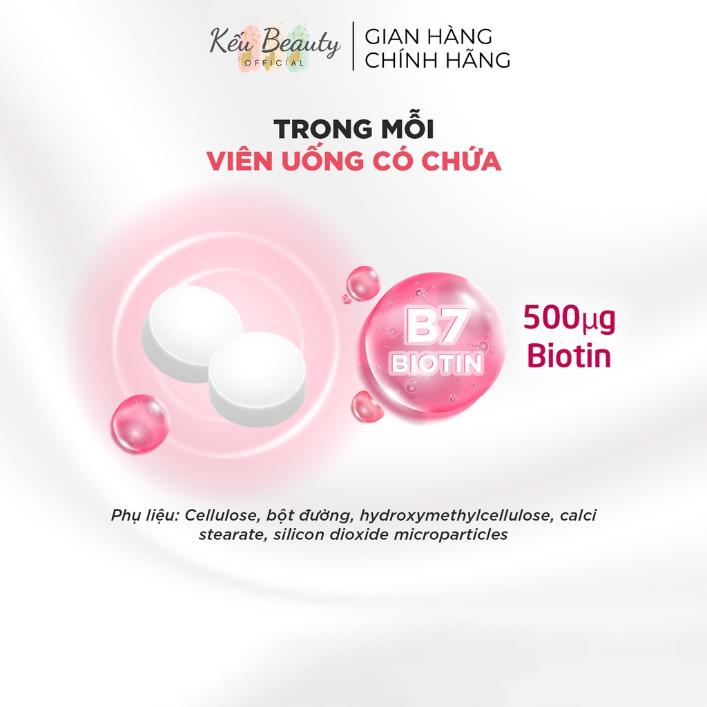 Viên uống biotin DHC Sustained Release Biotin nuôi dưỡng và kích thích mọc tóc 30 ngày (30 viên)