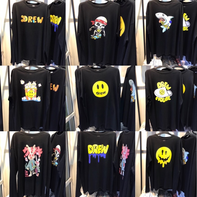 Áo nỉ sweater Drew house  hellbear shop , áo nỉ bông sweater unisex nam nữ