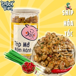 Tóp mỡ mắm hành snackviet - hũ 250g đồ ăn vặt sài gòn cực ngon, cực rẻ 😱