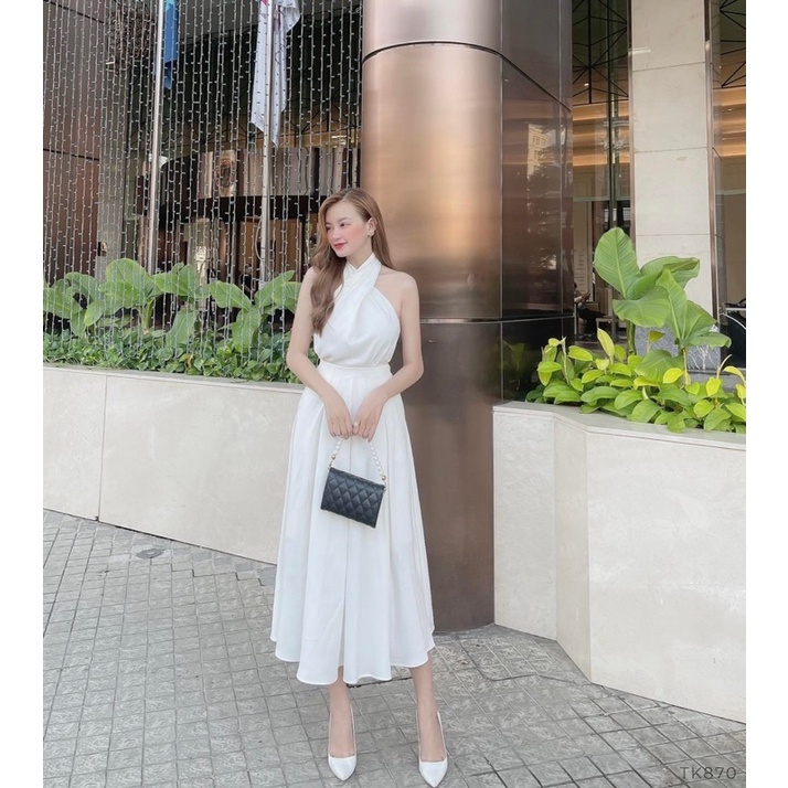 Sét Áo Yếm Kèm Chân Váy Dài Dáng Maxi