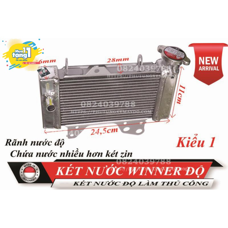 KÉT NƯỚC WINNER LÀM BẰNG TAY RÃNH NƯỚC LỚN NHÔM BÓNG