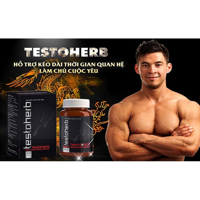 CHÍNH HÃNG TESTOHERB VIÊN UỐNG TĂNG CƯỜNG SINH LỰC CỰC MẠNH DÀNH CHO QUÝ ÔNG TESTOHERB DAILY CHE TÊN KHI GIAO