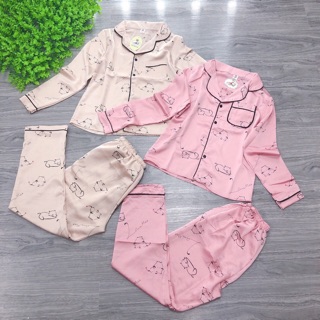 Bộ lụa pijama cao cấp lụa satin