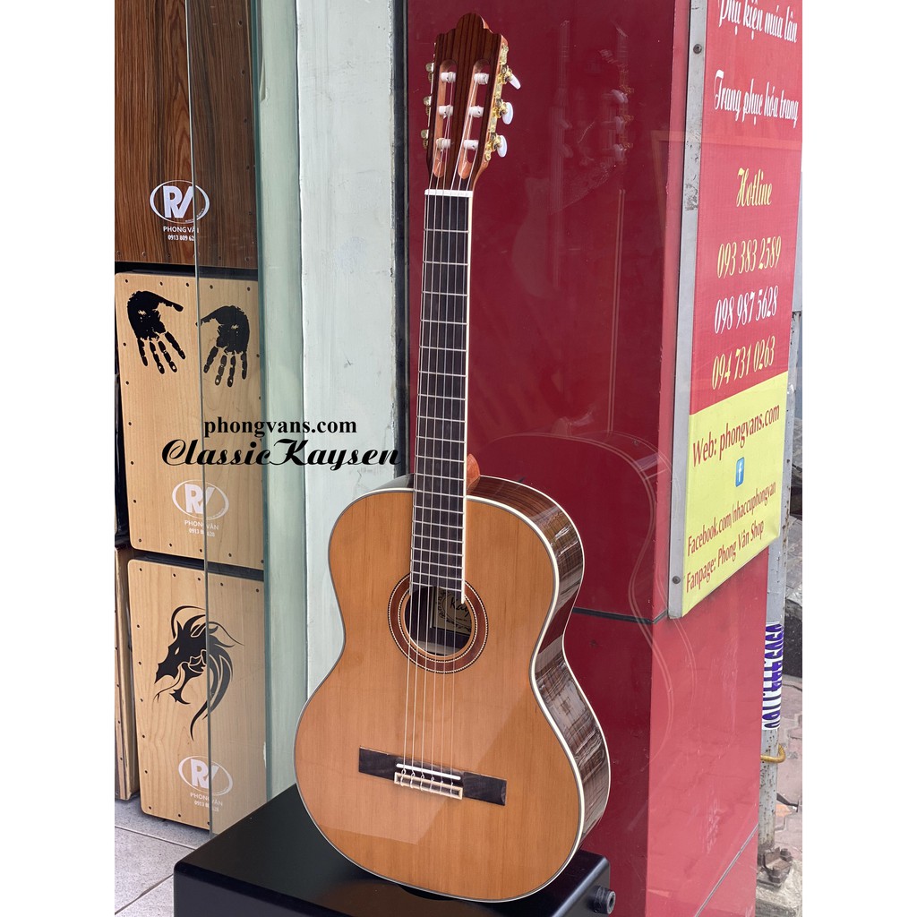 Đàn guitar classic cổ điển gỗ cẩm ấn cao cấp tặng kèm phụ kiện