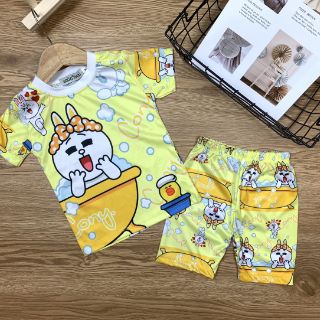 ĐỒ BỘ THUN LẠNH 3D- SIZE ĐẠI BÉ GÁI( 20-35KG)