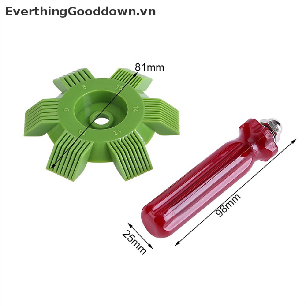 Everthinggood Lược Làm Sạch Máy Điều Hòa Bằng Thép Không Gỉ