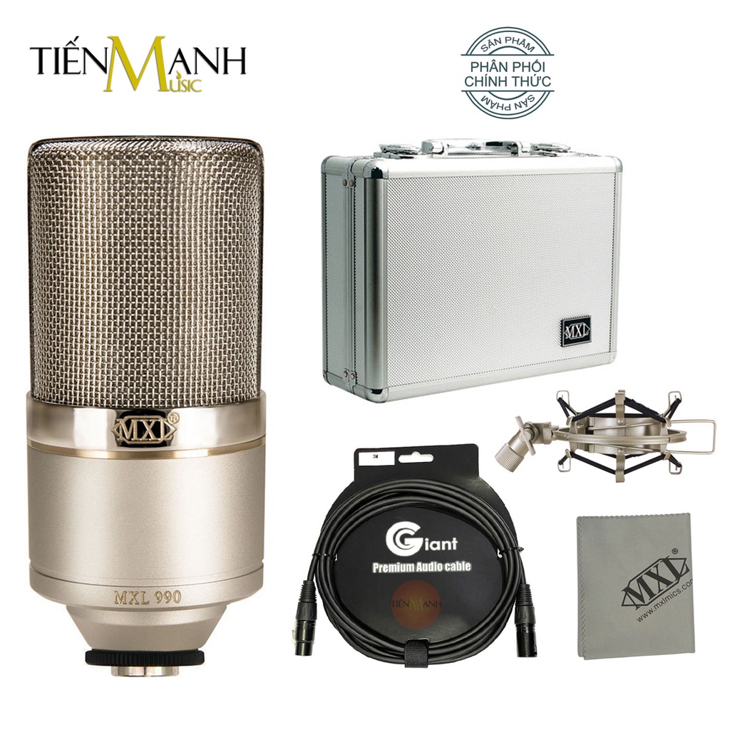 [Tặng Cable, Chính Hãng] Micro MXL 990 HE Thu Âm Livestream Mic Phòng Thu MXL990 Heritage Edition Microphone MXL990HE