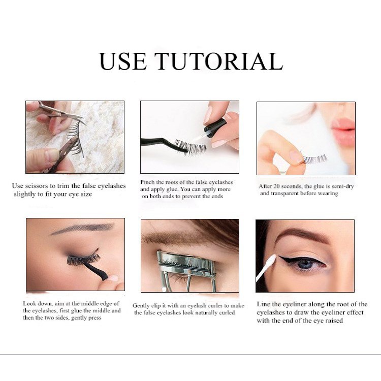 BEAUTY GLAZED Keo dán mi giả chống thấm nước lâu dài 5ml trắng và đen | BigBuy360 - bigbuy360.vn