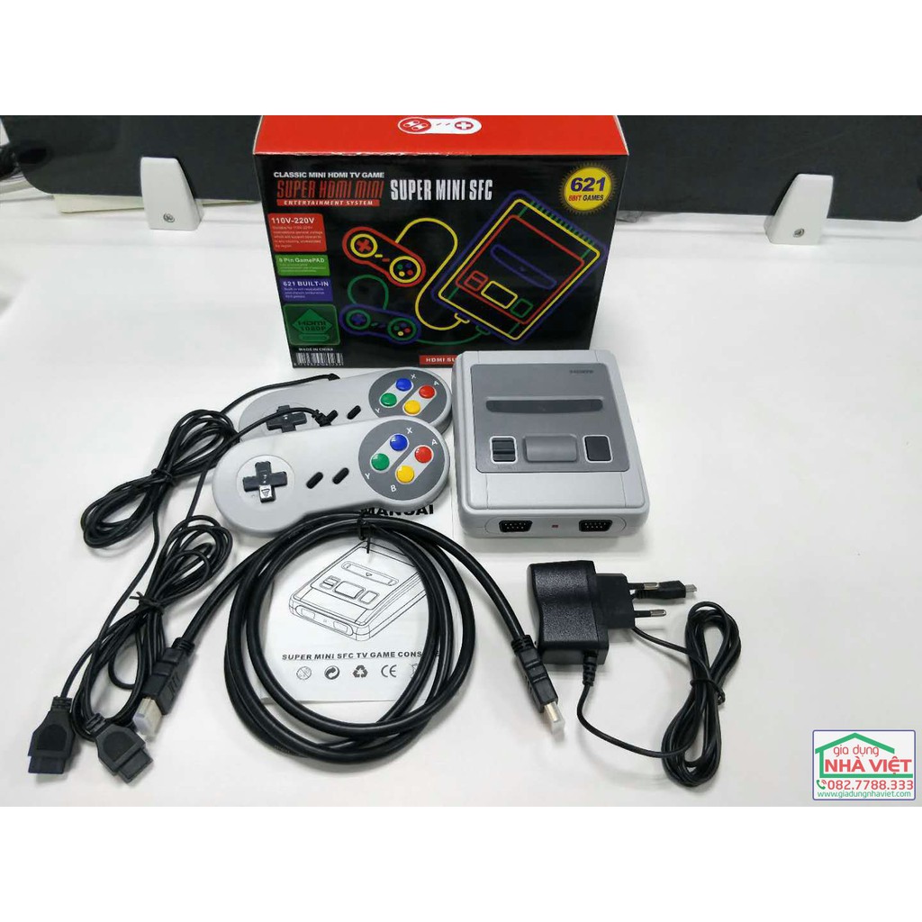 Máy chơi điện tử 4 nút HDMI SNES Super NES 621 trò chơi