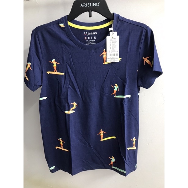 Áo phông Ojeans cổ tròn xanh tím than 270K sale còn #99K