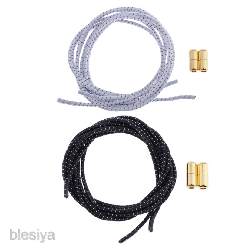 Dây Giày Thể Thao Phản Quang Không Cần Buộc Co Giãn [Blesiya]