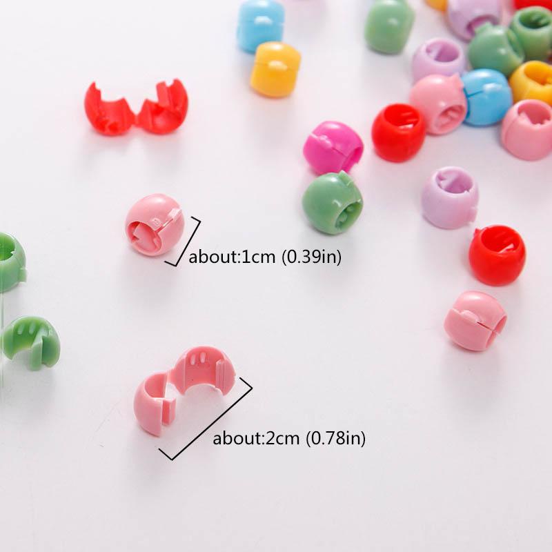 Set 30 Kẹp Tóc Càng Cua Tròn Bằng Nhựa Màu Kẹo Ngọt Thời Trang Cho Nữ
