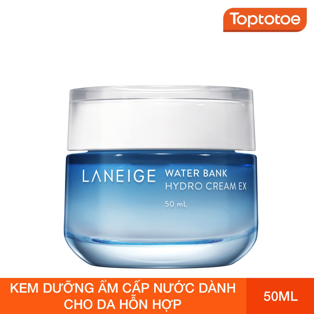 Kem Dưỡng Ẩm Cho Da Hỗn Hợp Laneige Water Bank Hydro Cream 50ml