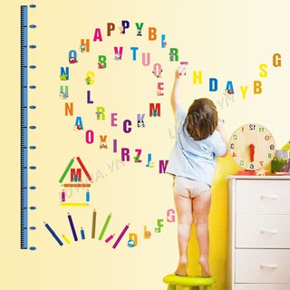 -Decal dán tường LUVINA trang trí phòng khách, đo chiều cao cho bé- Thước đo chiều cao